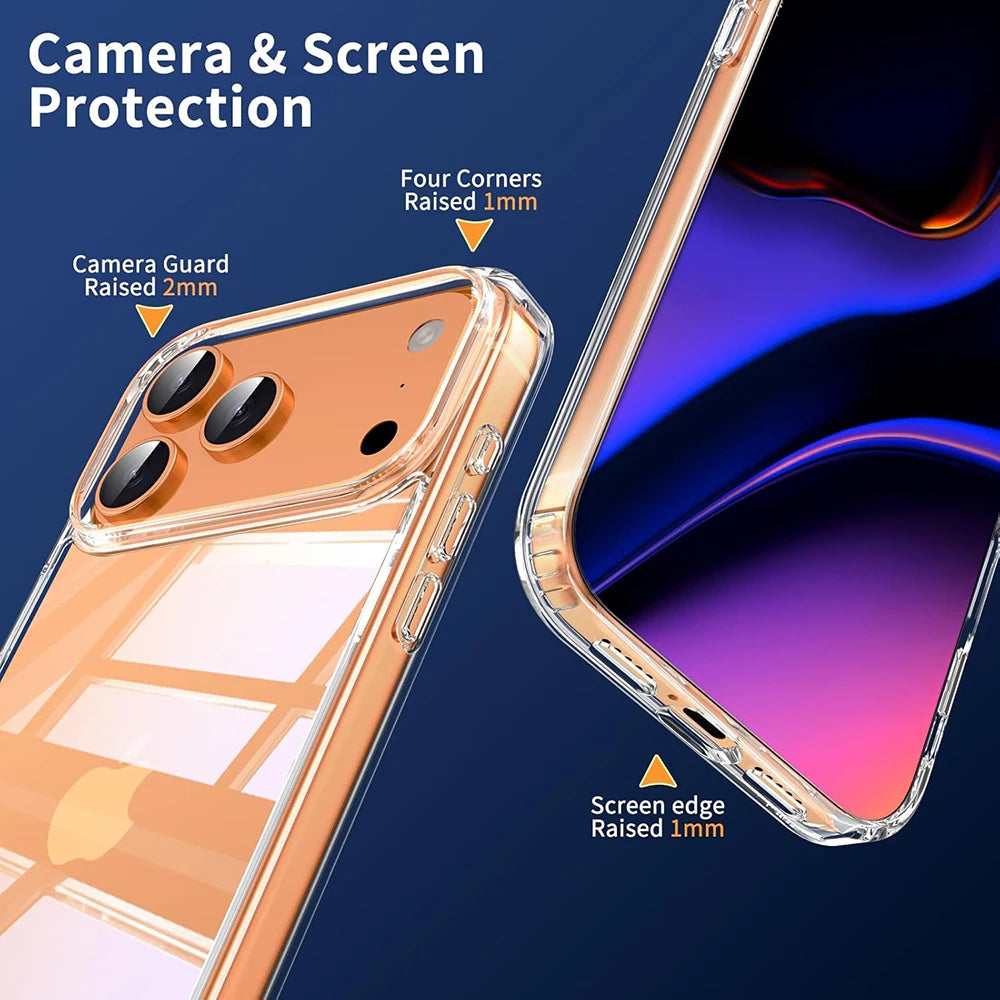 Unsichtbare Airbag Schutzhülle für iPhone 17 Pro Max