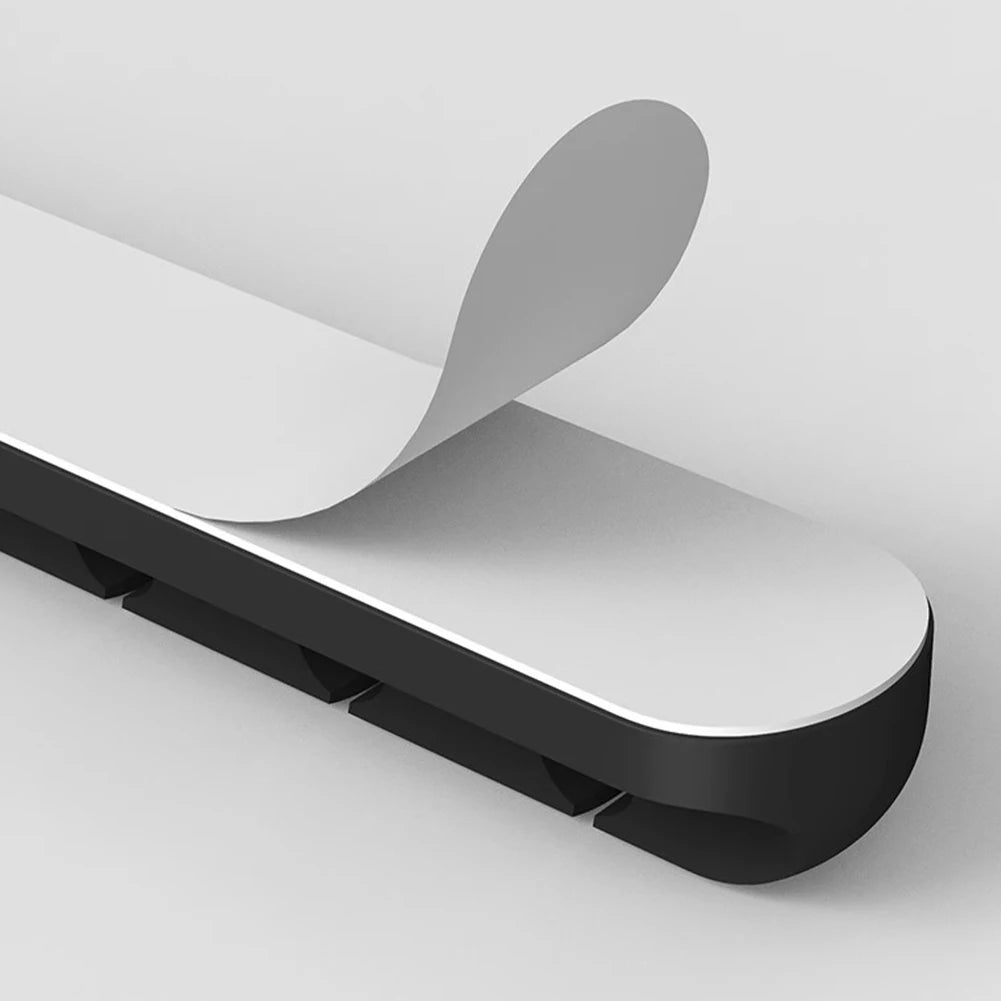 Flexible 3-Loch Desktop-Kabel-Organizer aus Silikon