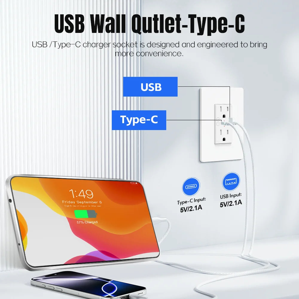 Smart Wi-Fi socket with USB-C &amp; voice control