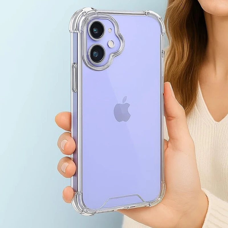 Hybrid Hard Acryl Clear Case für iPhone 17 – Stoßfest