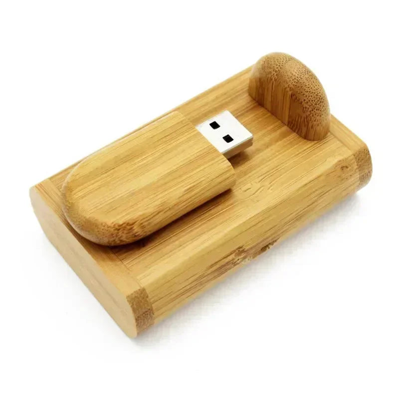 JASTER USB-Stick 2.0 128 GB Holz mit Logo