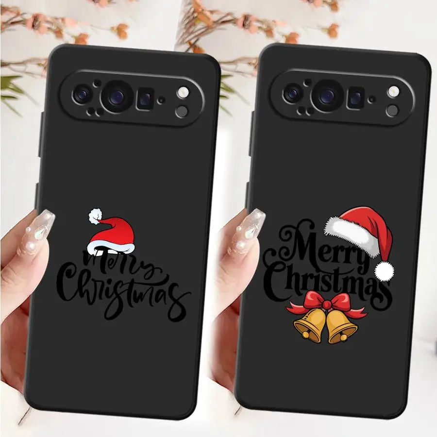 Schwarze Soft Shell Hülle für Google Pixel 8 9 und 10