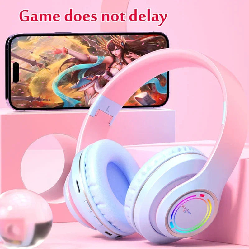 RGB Bluetooth Kabellose Kopfhörer Kinder