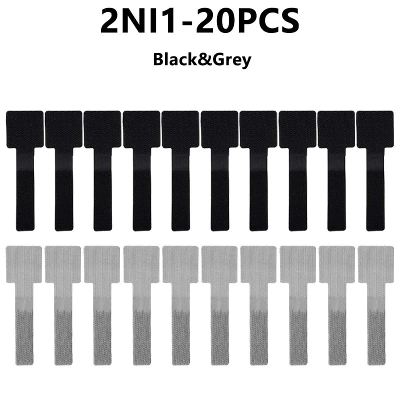 Wiederverwendbare Klett-Kabelbinder Organizer
