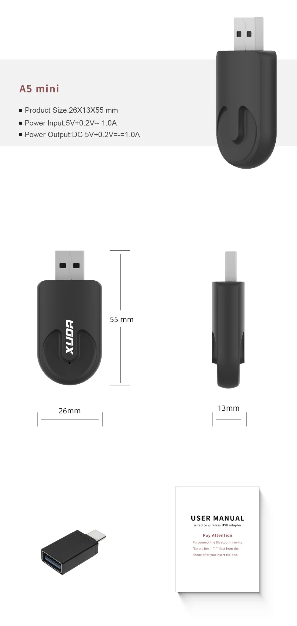 Kabelloser CarPlay & Android Auto Adapter