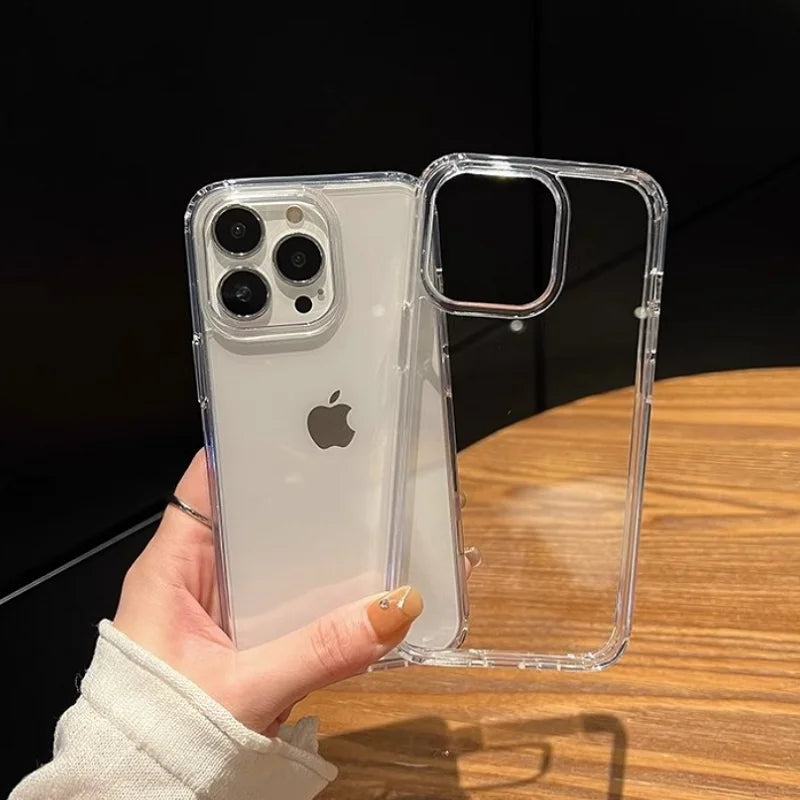 Luxus Transparent Weiche Acryl iPhone Hülle