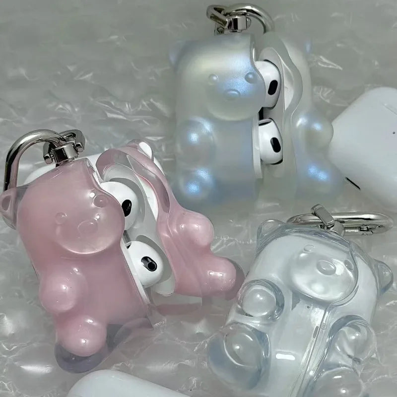 Niedliche Gummibärchen Airpods Hülle süßer Bär