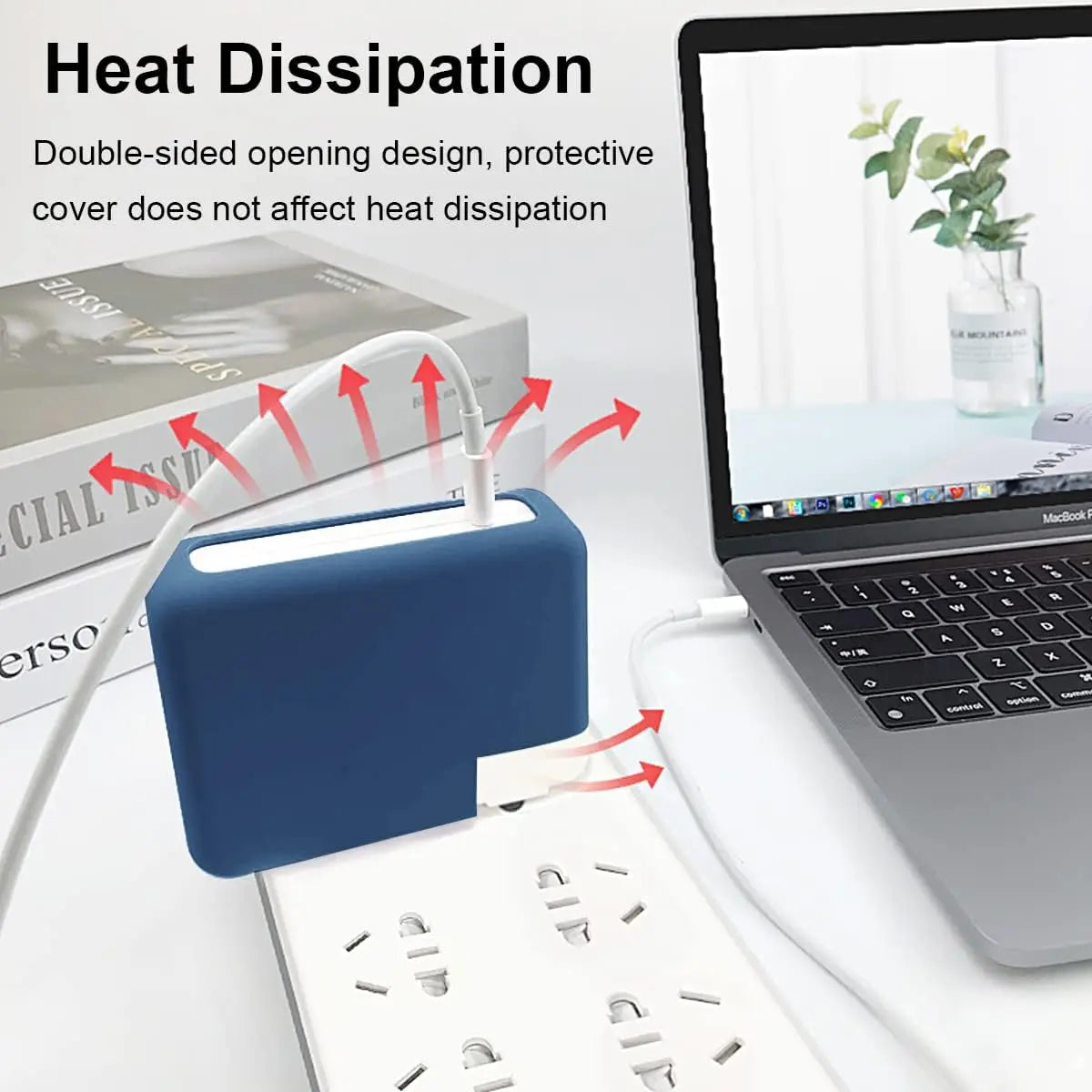 Weiche Silikon Schutzhülle MacBook Ladegerät