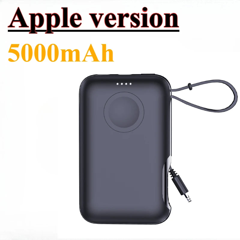Kabelloses 5000 mAh Uhren-Powerbank