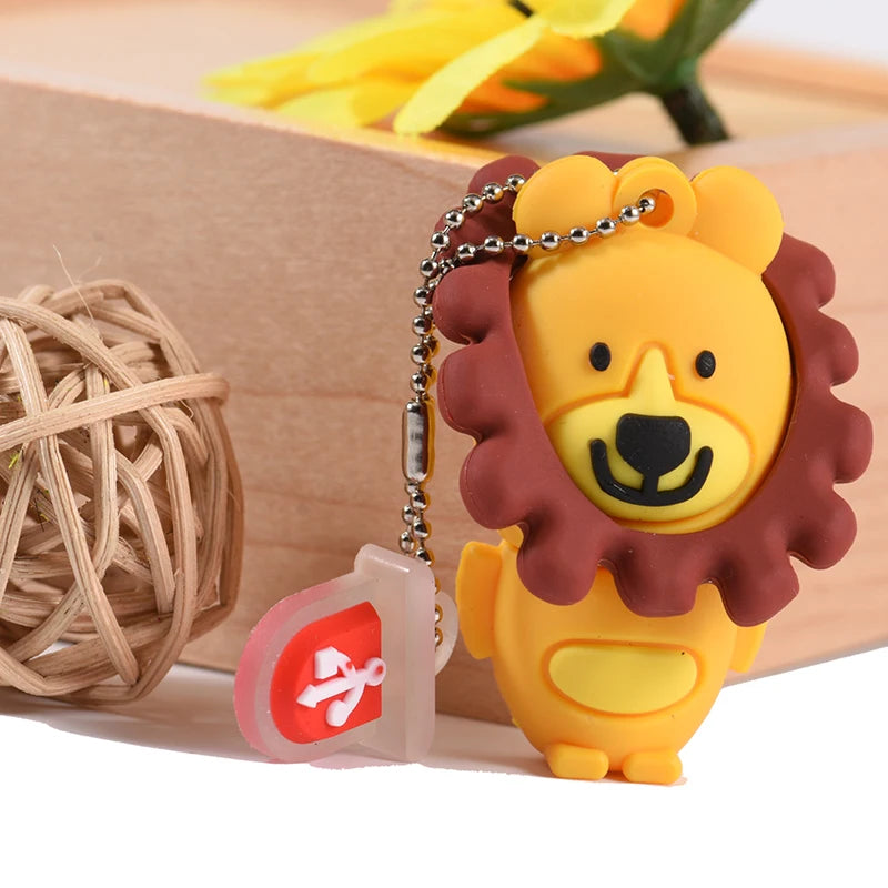 Niedliches Cartoon USB-Stick 64GB Tier-Motiv