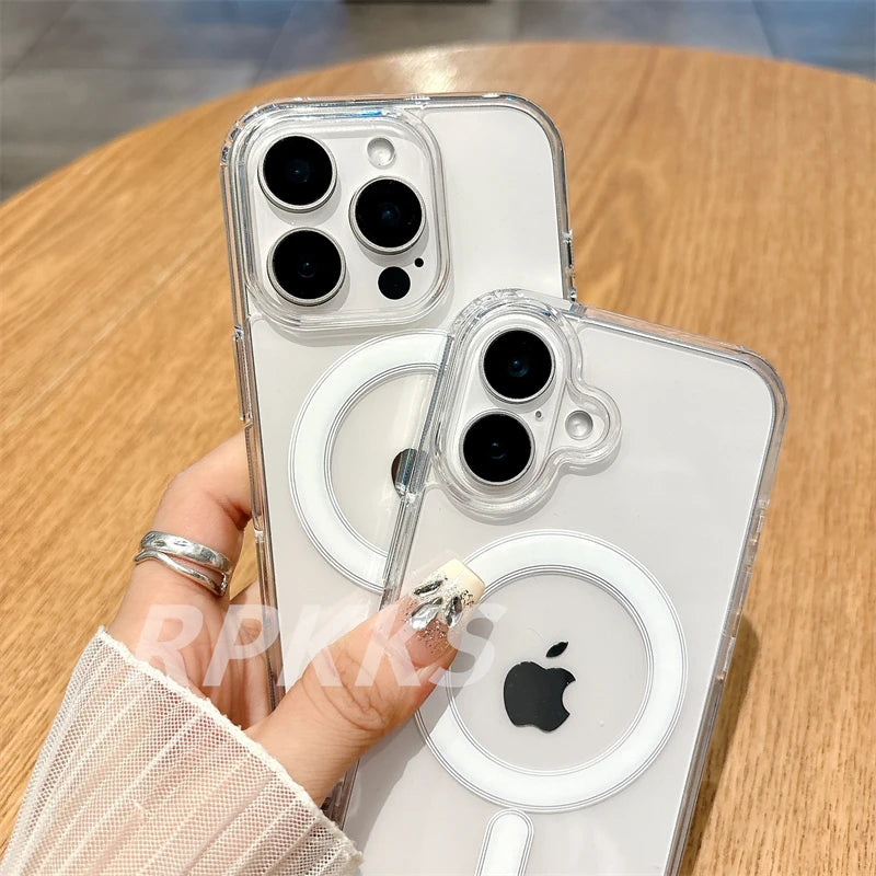 Kristallklare Magsafe Hülle iPhone 7-16