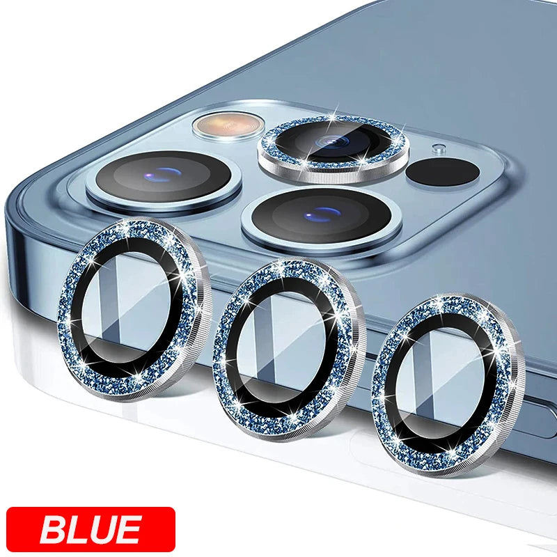 Diamant Metall Kamera Schutz iPhone
