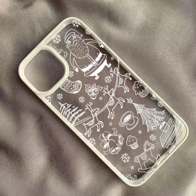 Schneeflocken Weihnachtsbaum Case für Samsung S25