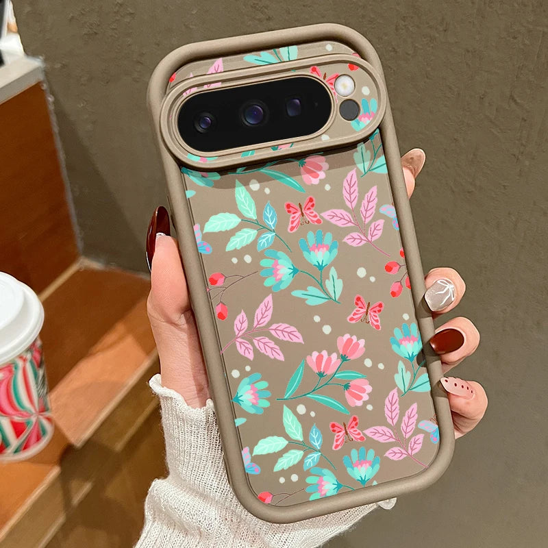 Bunte Blumen TPU-Hülle für Pixel 7–9
