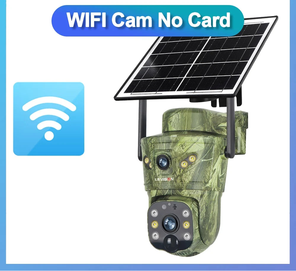 8MP 4G Solar Überwachungskamera mit Dual Bildschirmen