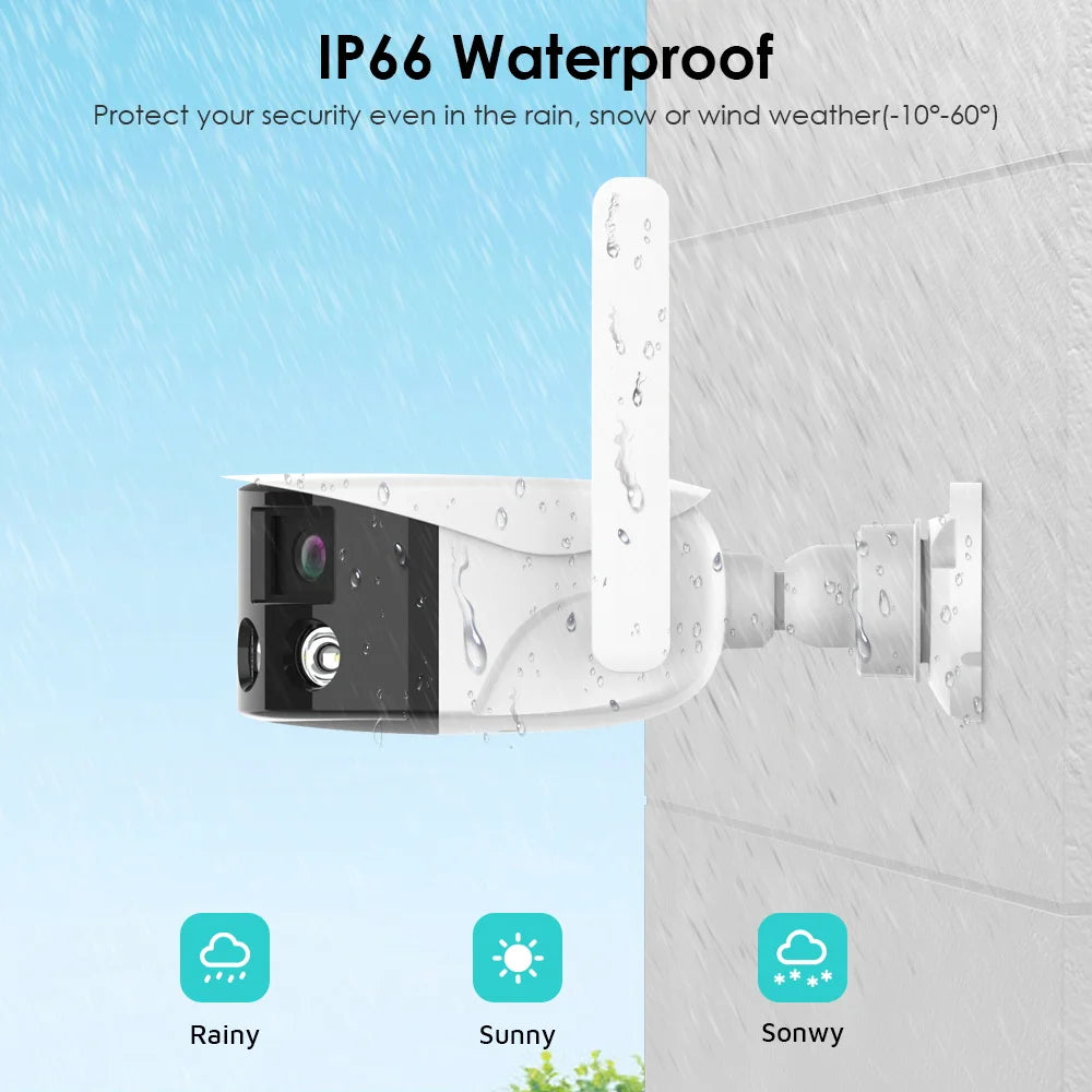 8MP 4K Dual-Lens Ultraweitwinkel IP Kamera mit AI