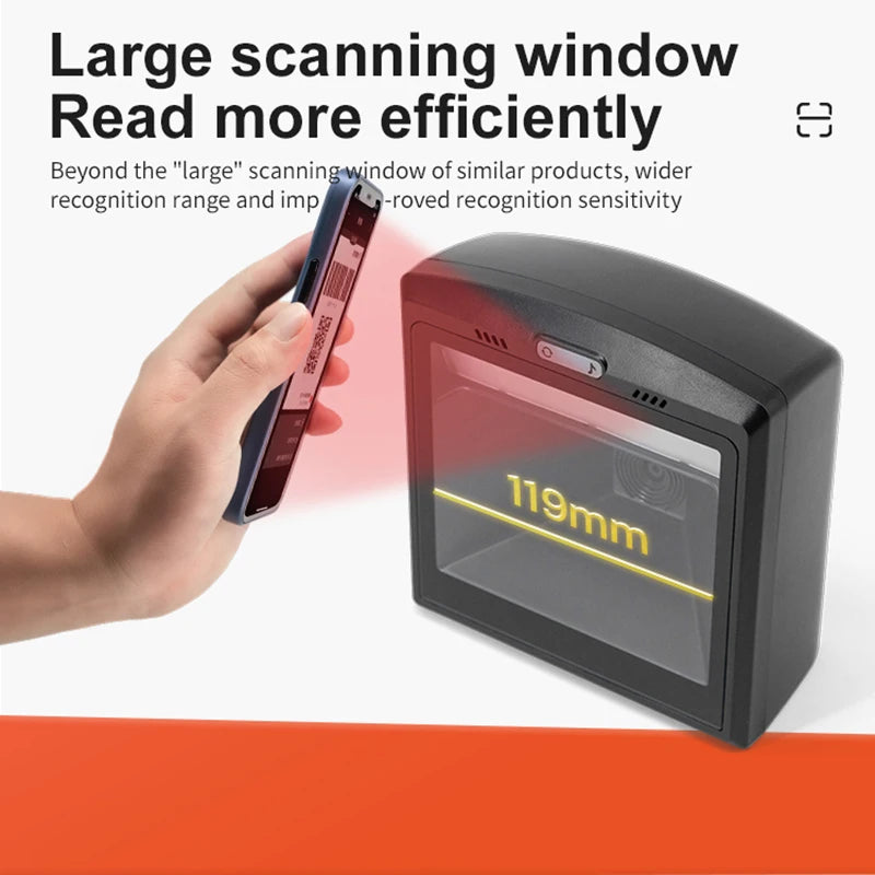 Tragbarer 1D 2D QR Barcode Scanner für Logistik