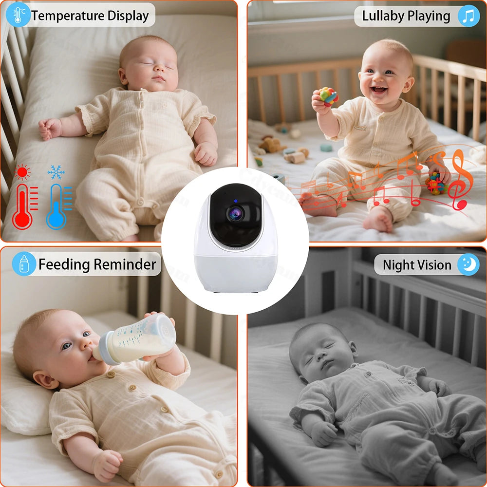 1080P HD Baby Monitor mit WLAN App & Nachtsicht