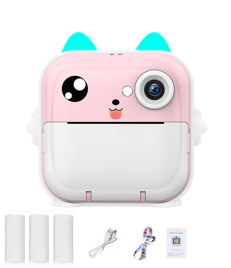 Kinder 1080P HD Digitalkamera Mini Thermodrucker