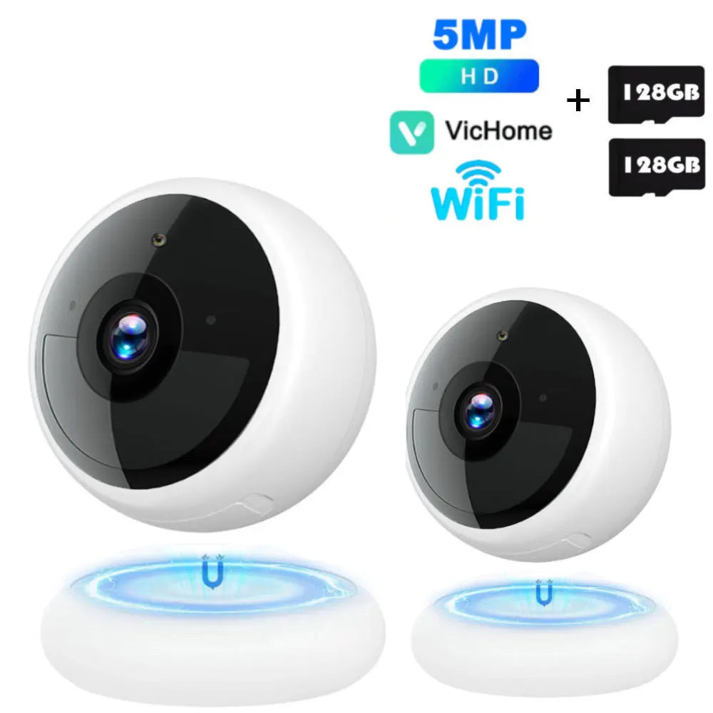 2K 5MP WLAN Überwachungskamera kabellos Akku
