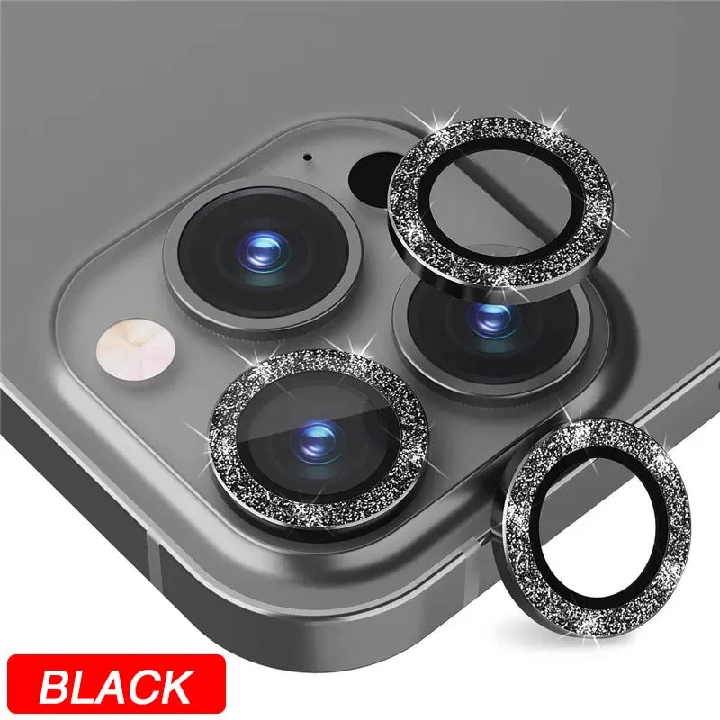 Diamant Metall Kamera Schutz iPhone