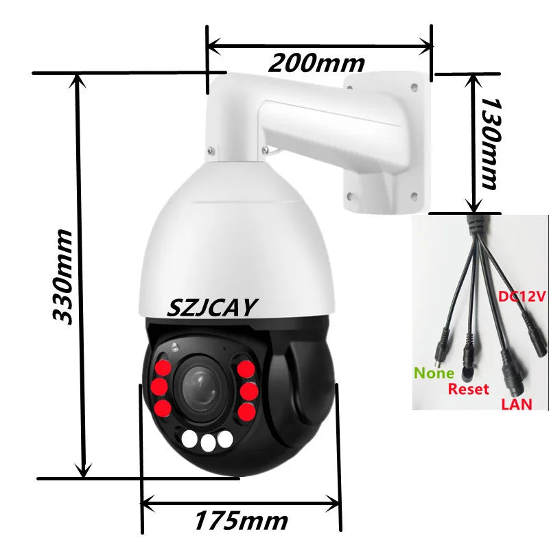 16MP 8K PTZ Kamera mit 99X Zoom & 4G Tracking