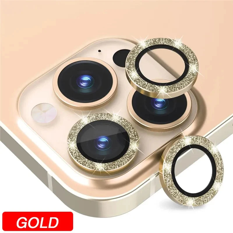 Diamant Metall Kamera Schutz iPhone