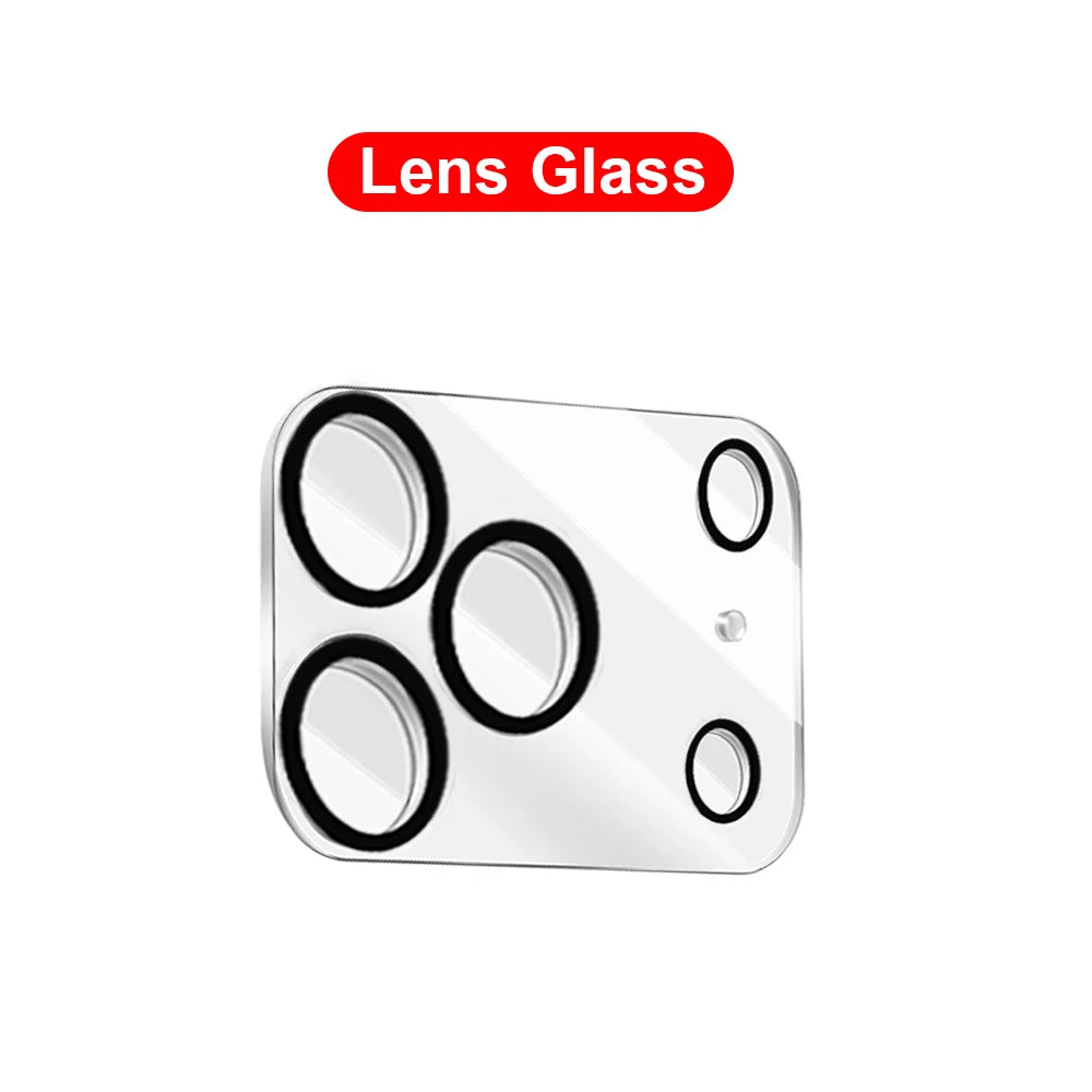 6-in-1 tempered glass set with camera protection for iPhone 17