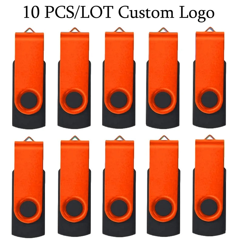 10 Stück USB 2.0 Stick 4–64GB mit Logo