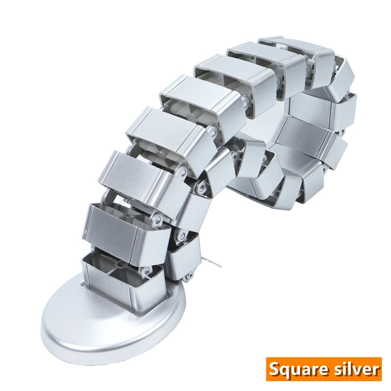 Schwarzes verstellbares Kabelmanagement für Stehpulte