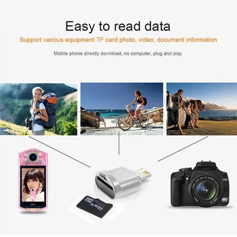 Mini USB 3.1 Lightning SD TF Kartenleser Adapter