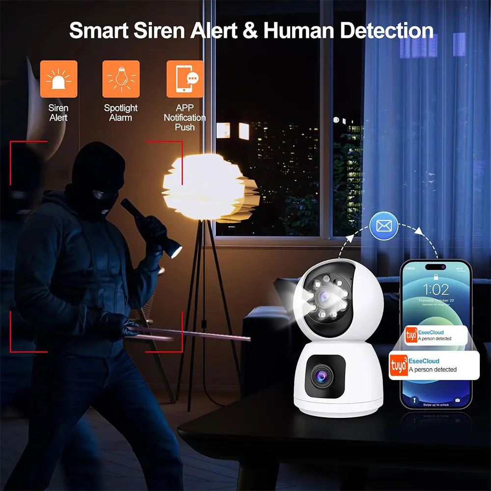 4K PTZ WLAN IP Kamera mit Dual Objektiv & Tracking