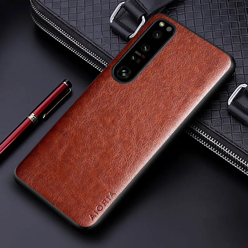 Luxuriöse PU-Lederhülle Sony Xperia
