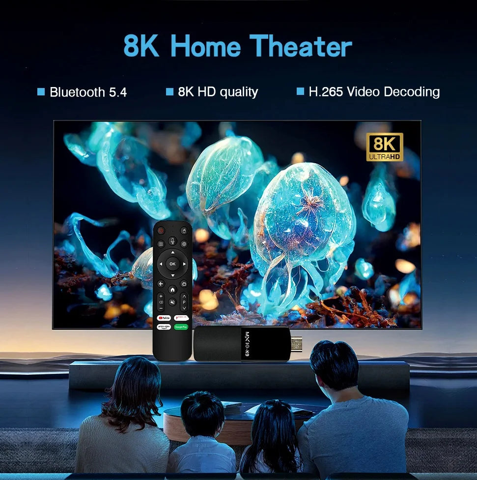 4K Android TV Stick with fast streaming