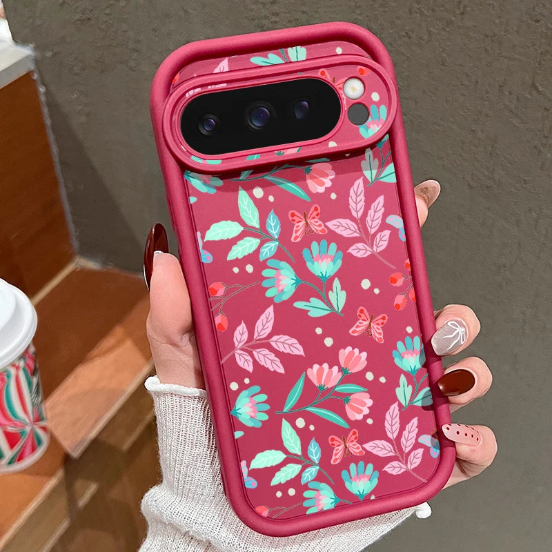 Bunte Blumen TPU-Hülle für Pixel 7–9