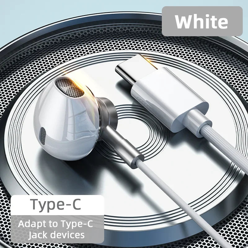 USB-C HiFi Bass Ohrhörer mit Mikrofon