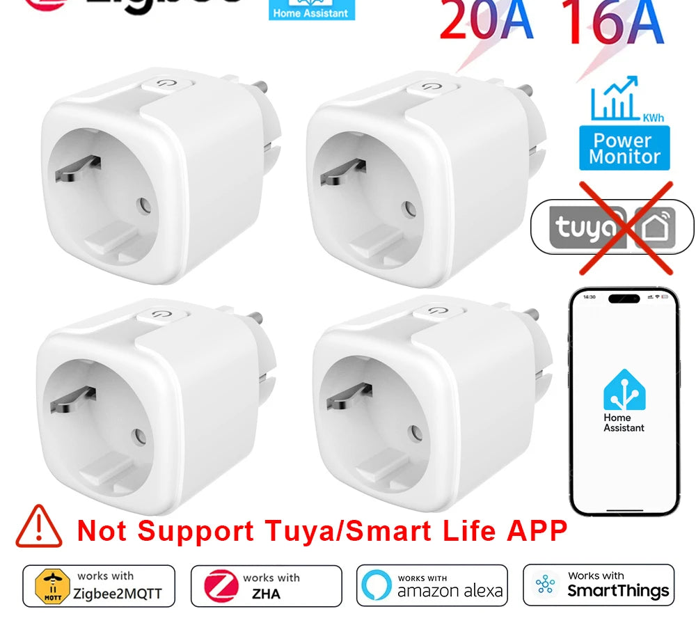 Smart Steckdose 16A/20A mit Energie-Monitor