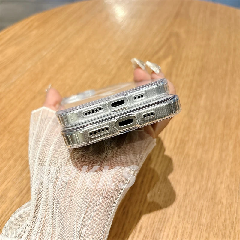 Kristallklare Magsafe Hülle iPhone 7-16