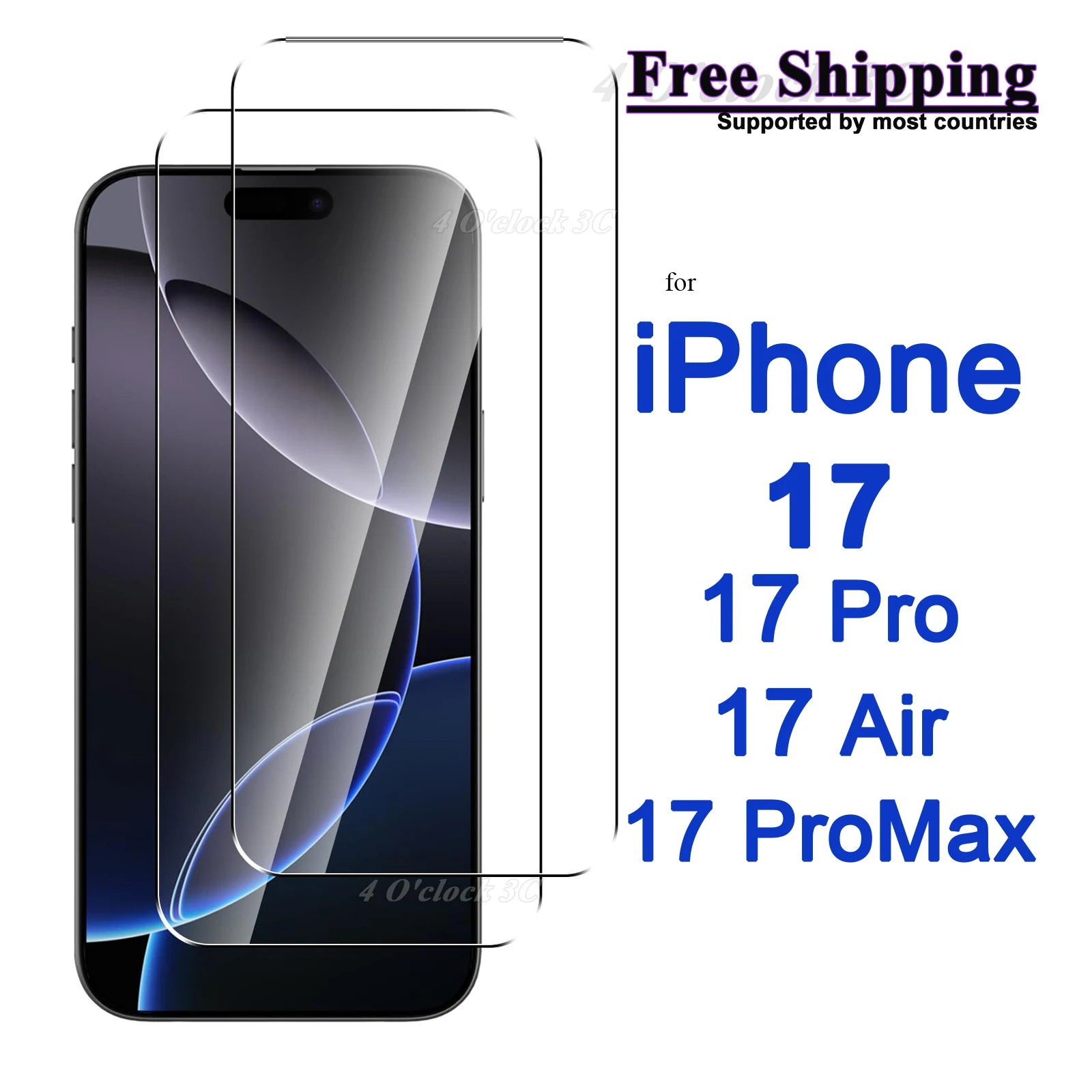 HD Kristallglas Displayschutz für iPhone 17 Serie