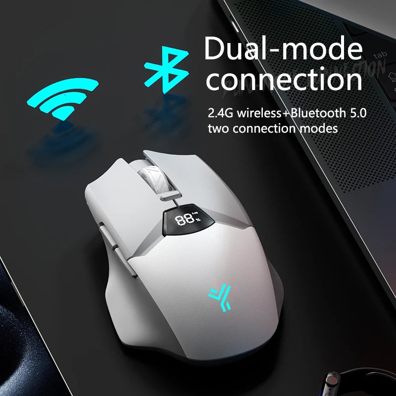 Gaming Bluetooth Maus mit Display & Silent Klicks