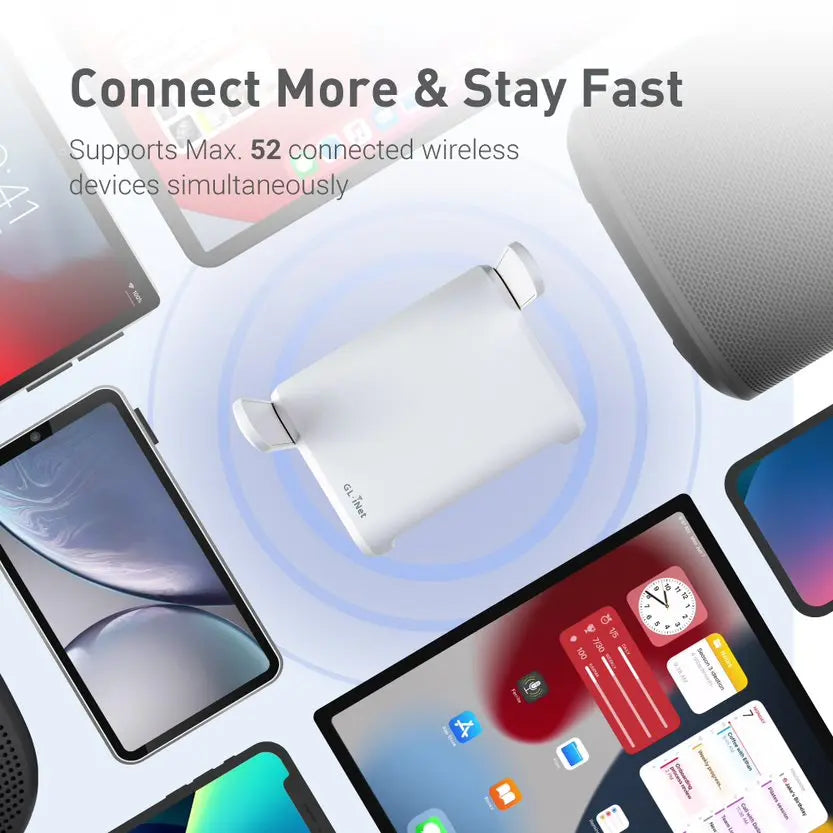 Secure Dual-Band Travel WiFi Router AC1200