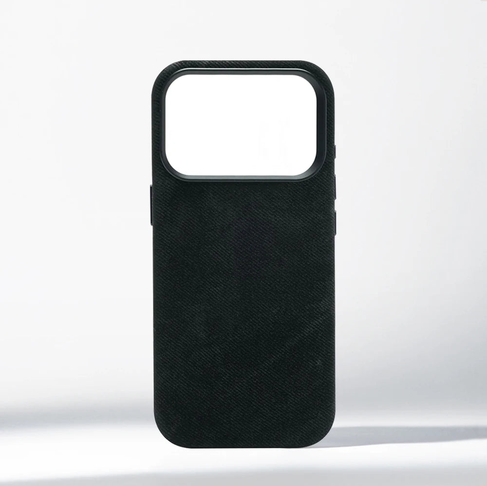 Stoßfeste Lederhülle mit Magnet für iPhone 17