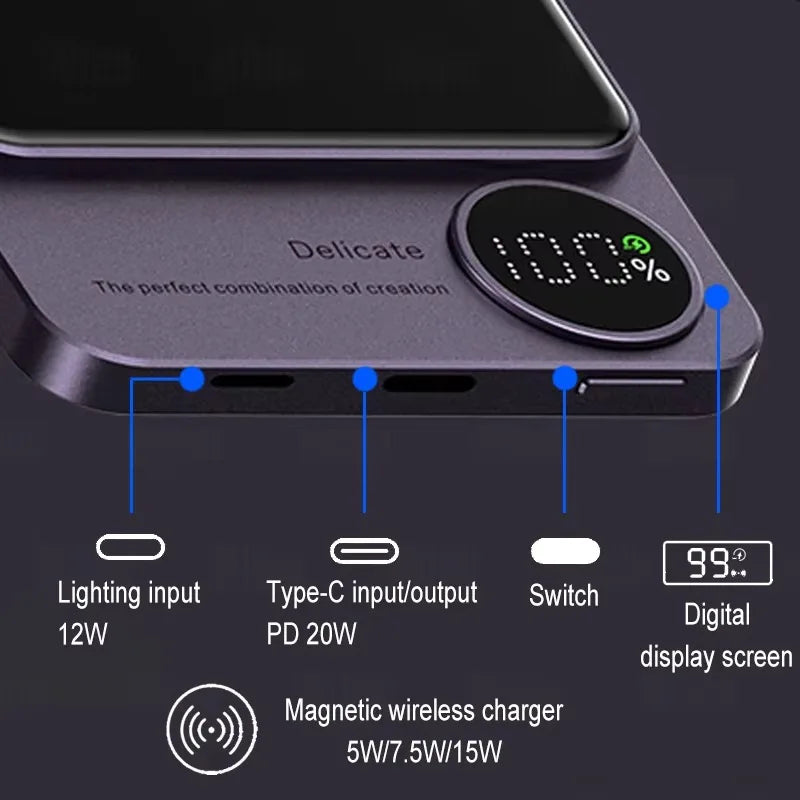 10000 mAh MagSafe Powerbank aus Legierung