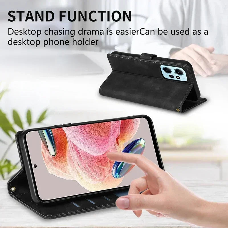 Magnetische Flip Ledertasche Xiaomi