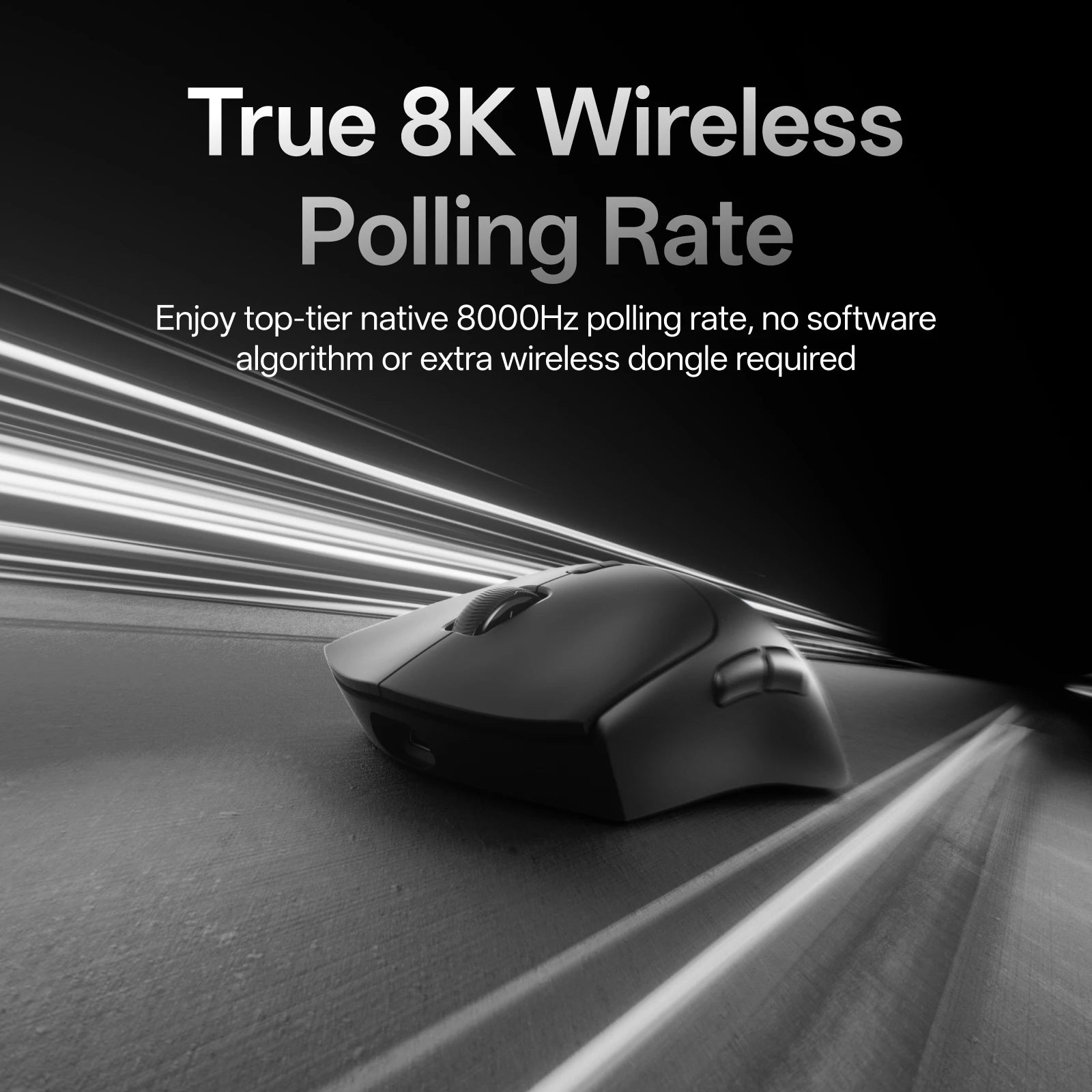 Leichte Wireless Gaming-Maus mit 8K Polling-Rate