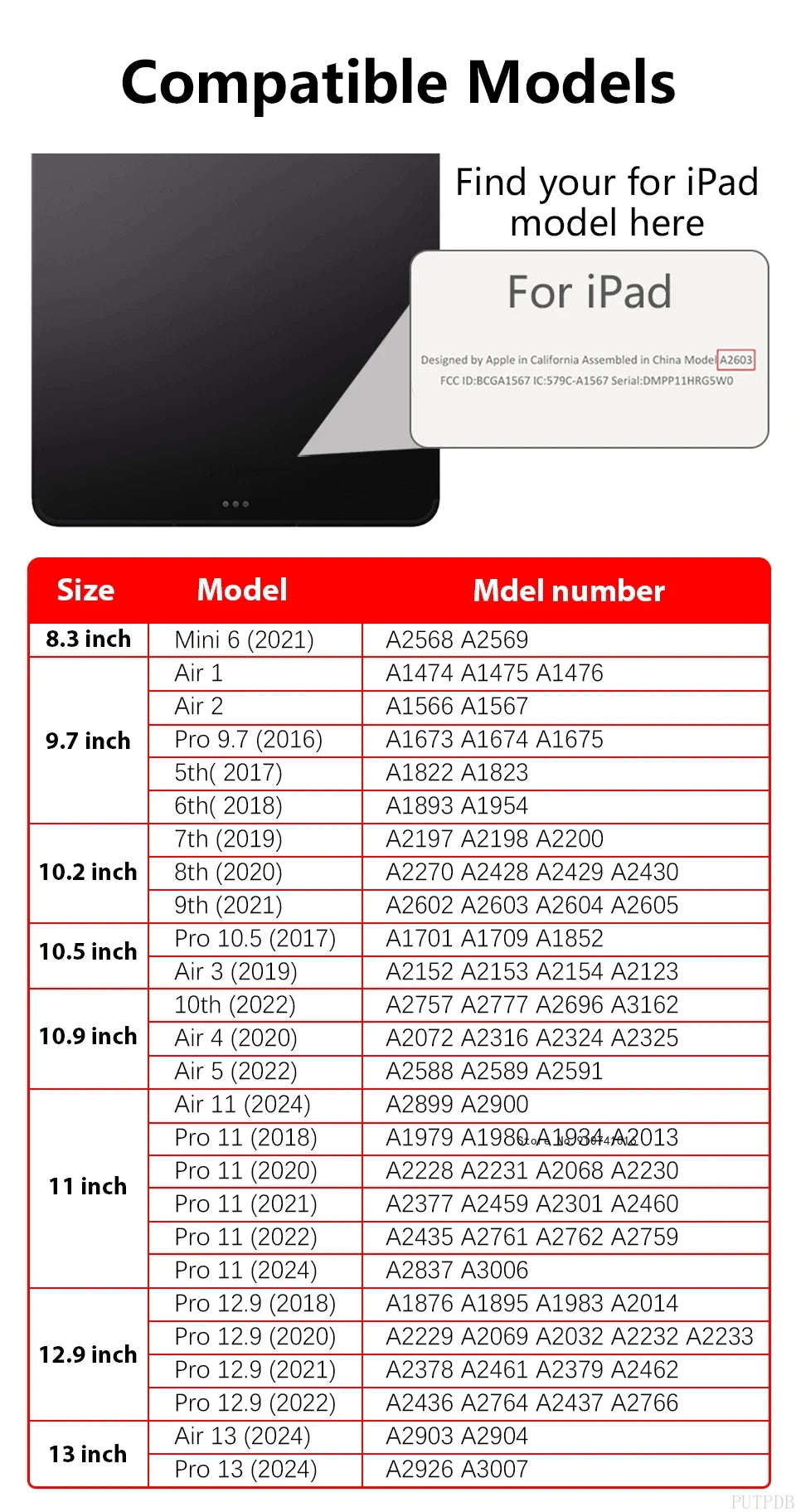 iPad Hülle Air/Pro/Mini/10.2/9.7
