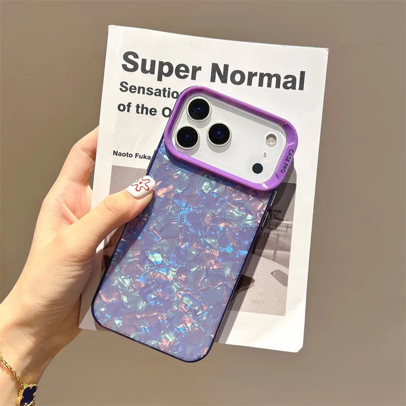 Luxuriöse Marmor Glitzer Hülle für iPhone 17 Pro Max