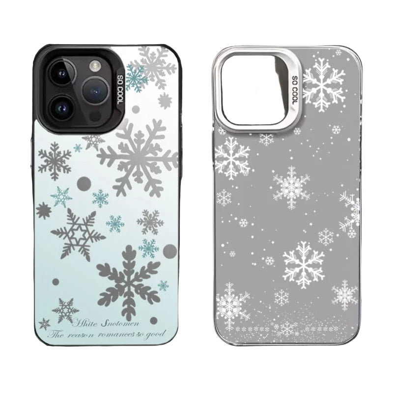 Handyhülle für Samsung S25 Weihnachtsbaum Schneeflocke