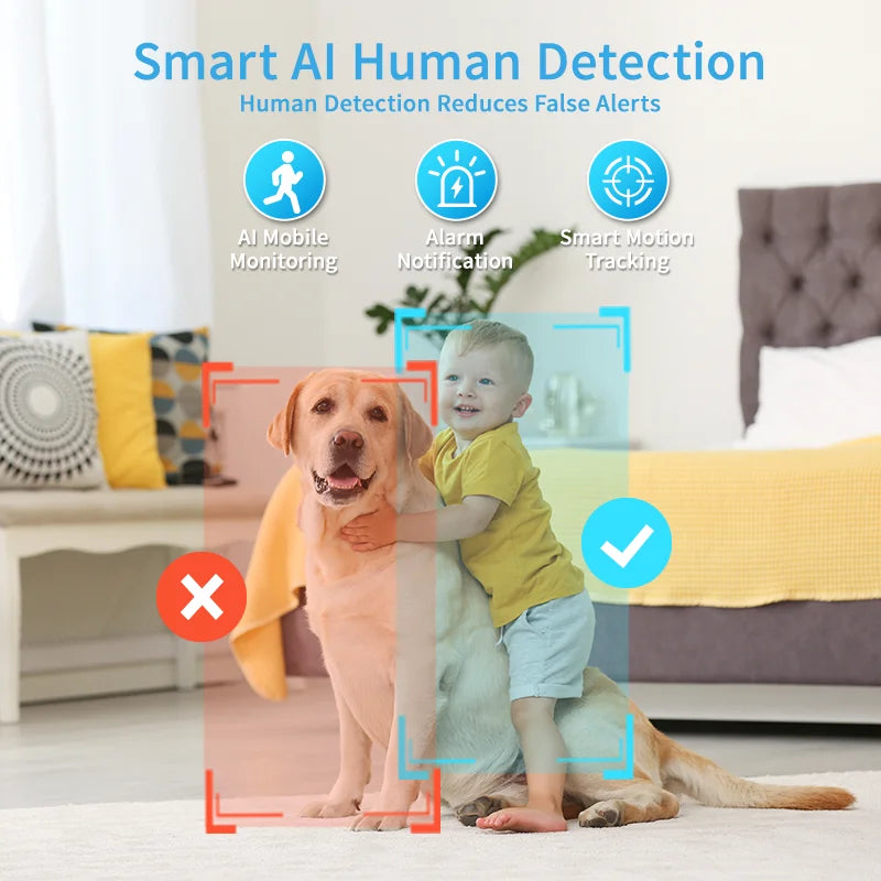 2MP WLAN Innenkamera mit Audio & Nachtsicht