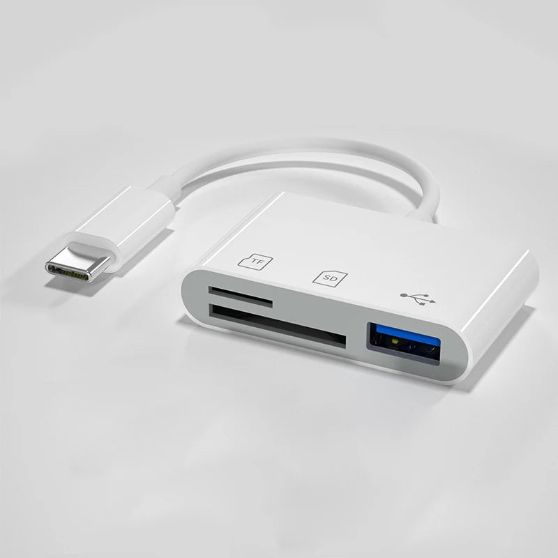 3-in-1 USB OTG Kartenleser Adapter für iPhone iPad